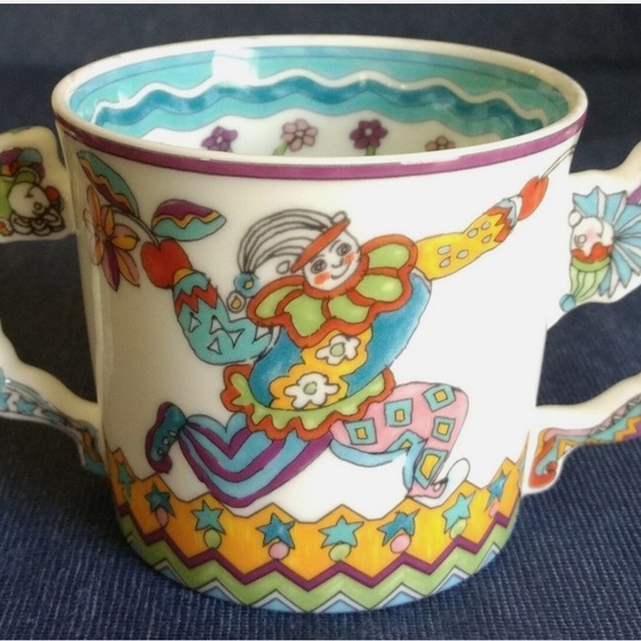 Tiffany & Co. “Fantasy”MUG, BOWL, and PLATE TRIO ~ Gene Moore ~1997 Tiffany & Co - Picture 4 of 8